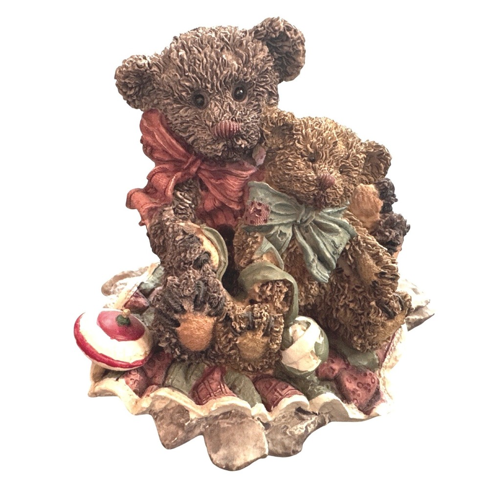 Ganz Cottage Collectibles Buckley & Friend Play Time Bear Figurine Brown Vintage